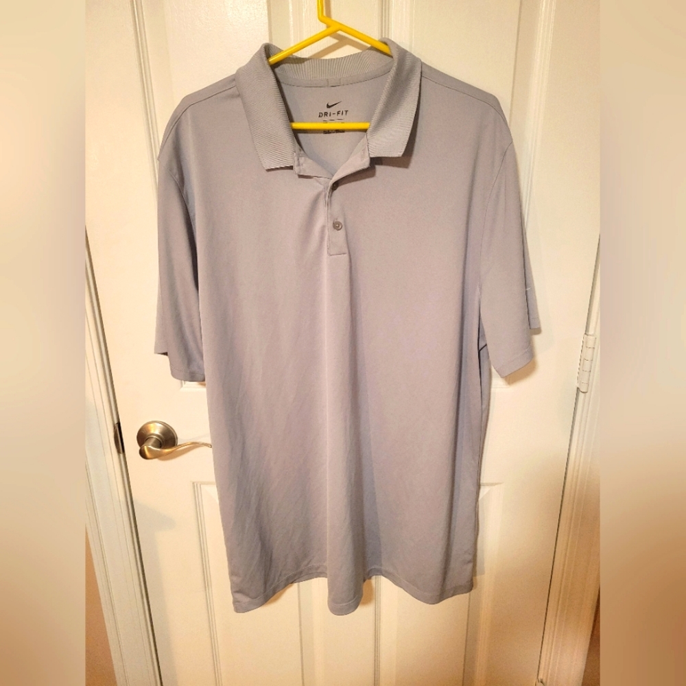 GOLF T-SHIRT NIKE Dri-Fit Polo XXLarge Grey Color
